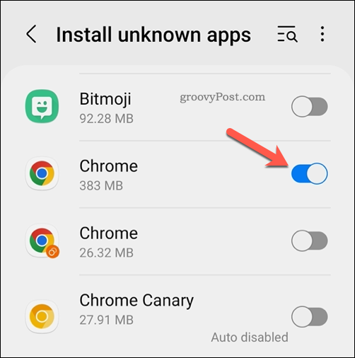 Android पर अज्ञात स्रोतों को अनुमति दें