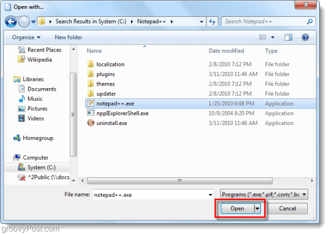 विंडोज 7 में फ़ाइल प्रकारों के लिए प्रोग्राम एसोसिएशन कैसे जोड़ें