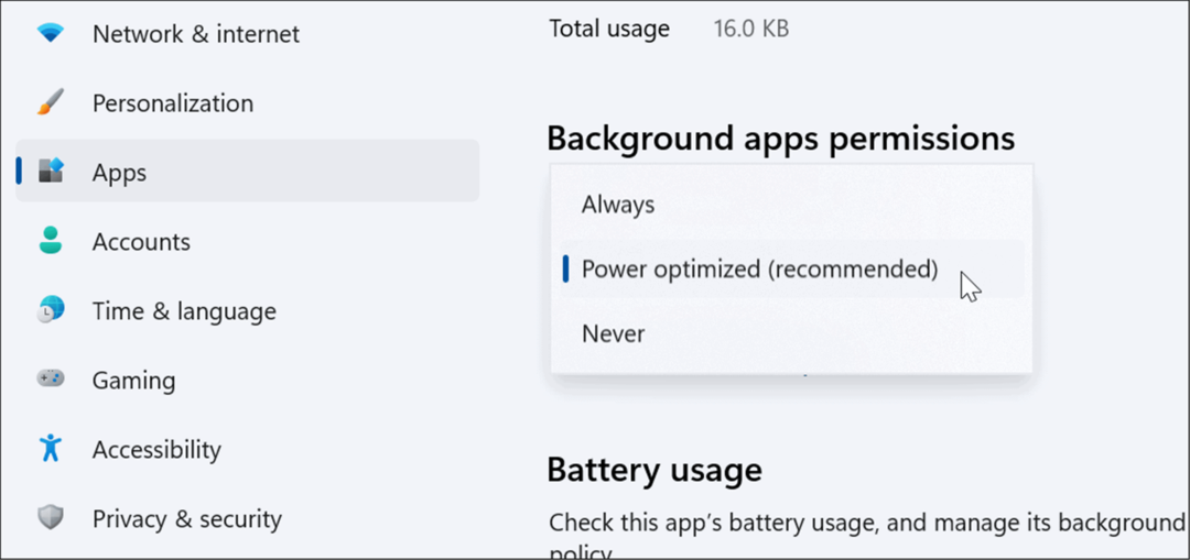 windows 11. पर बैटरी जीवन में सुधार