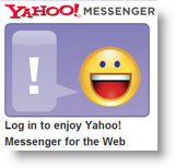 त्वरित संदेश वेब ग्राहकों तक पहुँच - Yahoo! -Google-MSN