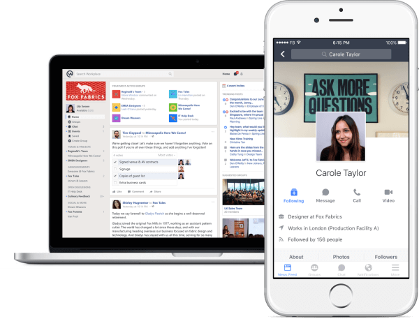 फेसबुक श्रमिकों के चैट और सहयोग के लिए अपने सोशल नेटवर्किंग टूल, वर्कप्लेस का एक मुफ्त संस्करण पेश कर रहा है।