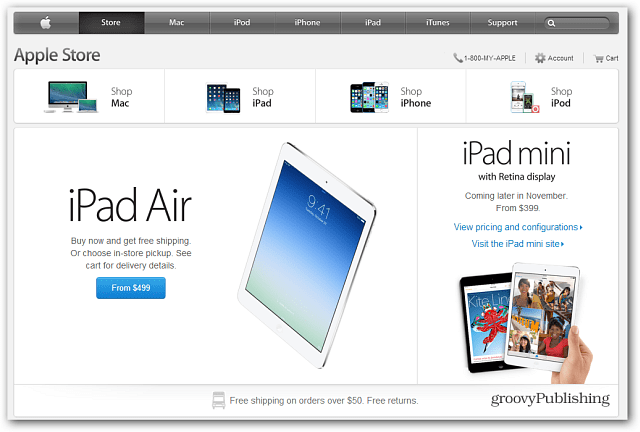 एप्पल स्टोर अब नया आईपैड एयर उपलब्ध है