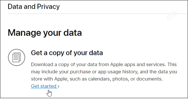 एक प्रतिलिपि Apple डेटा प्राप्त करें