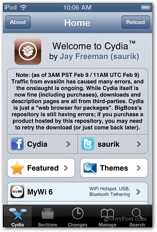 Cydia में आपका स्वागत है