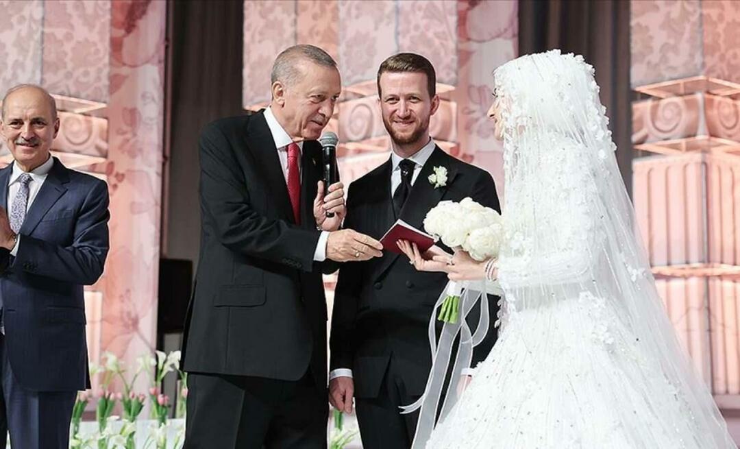 राष्ट्रपति रेसेप तैयप एर्दोआन अपने भतीजे की शादी के गवाह थे!