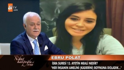 Ebru Polat Nihat Hatipoğlu के कार्यक्रम से जुड़ा