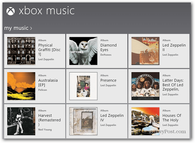 मेरा संगीत Xbox संगीत ऐप
