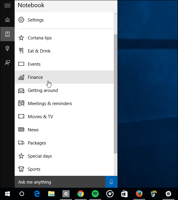Cortana नोटबुक
