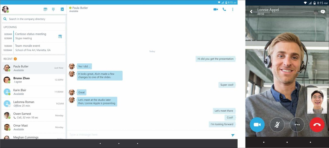 Microsoft Android के लिए व्यवसाय के लिए Skype जारी करता है