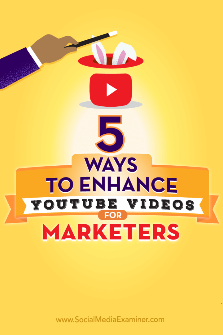 आपके YouTube वीडियो के प्रदर्शन को बढ़ाने के लिए पाँच तरीकों पर सुझाव।