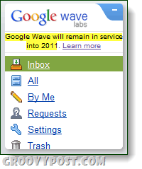2011 में गूगल वेव अप और रनिंग