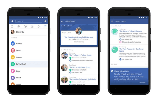 फेसबुक जल्द ही एक समर्पित सुरक्षा जाँच की पेशकश करेगा, जहाँ उपयोगकर्ता देख सकते हैं कि यह हाल ही में कहाँ सक्रिय हुआ है, आपको आवश्यक जानकारी प्राप्त करें और संभावित रूप से प्रभावित क्षेत्रों में मदद करने में सक्षम हों।