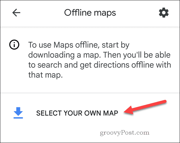 एक ऑफ़लाइन Google मानचित्र मानचित्र बनाना