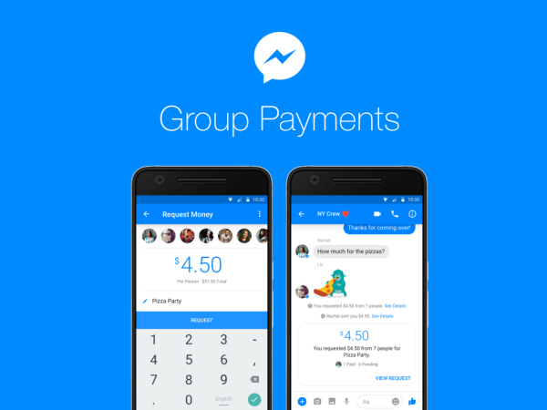 फेसबुक उपयोगकर्ता अब मैसेंजर पर लोगों के समूहों के बीच पैसे भेज या प्राप्त कर सकते हैं।