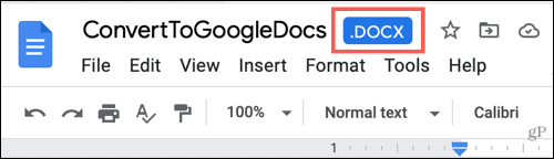 Google डॉक्स में वर्ड फ़ाइल