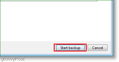 विंडोज 7: सिस्टम इमेज स्टार्ट बैकअप का निर्माण करें