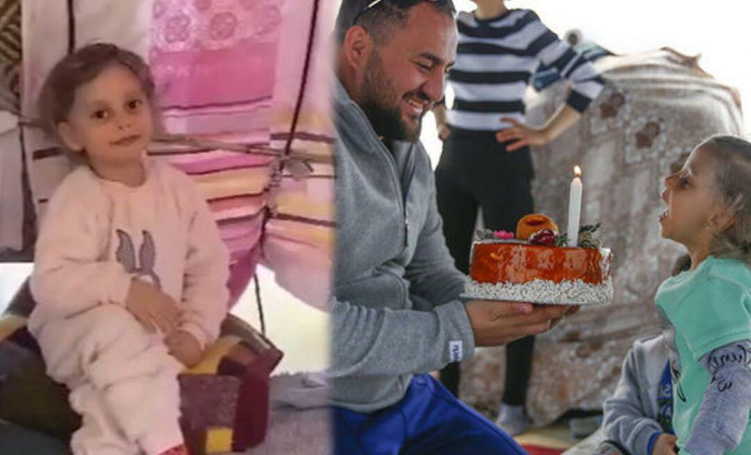 नूरहायत, जो अपने तम्बू शहर में जन्मदिन का केक चाहती थी, उसे कासेरी से एक केक मिला!