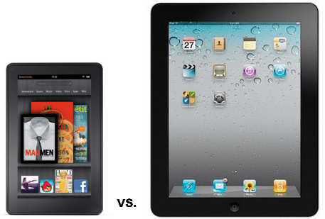 अमेज़ॅन और एप्पल: किंडल फायर टैबलेट और आईपैड 2 की तुलना कैसे करें