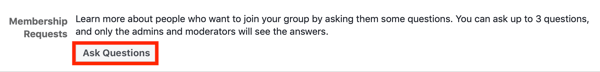 अपने फेसबुक समूह समुदाय में सुधार कैसे करें, नए समूह प्रश्न पूछने के लिए फेसबुक ग्रुप सदस्यता अनुरोध का उदाहरण