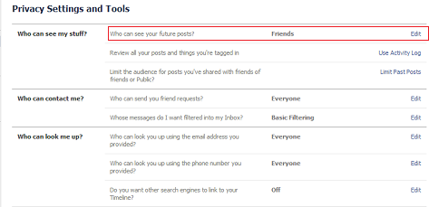 फेसबुक-privacy-सेटिंग