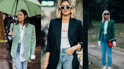 ब्लेज़र जैकेट और डेनिम फैशन संयोजन के सुझाव