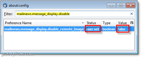 thunderbird 3 में दूरस्थ सामग्री पॉप-अप को अक्षम करने के लिए mailnews.message_display.disable_remote_image को बदल दें
