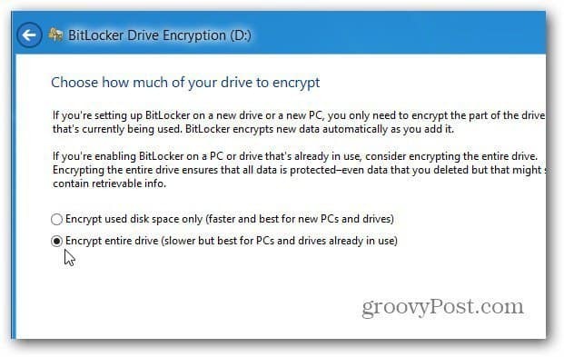 डिस्क को एन्क्रिप्ट करें