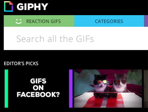 फेसबुक पर giphy
