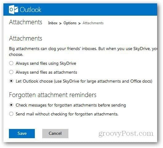 Outlook.com में अनुलग्नकों को कैसे प्रबंधित करें