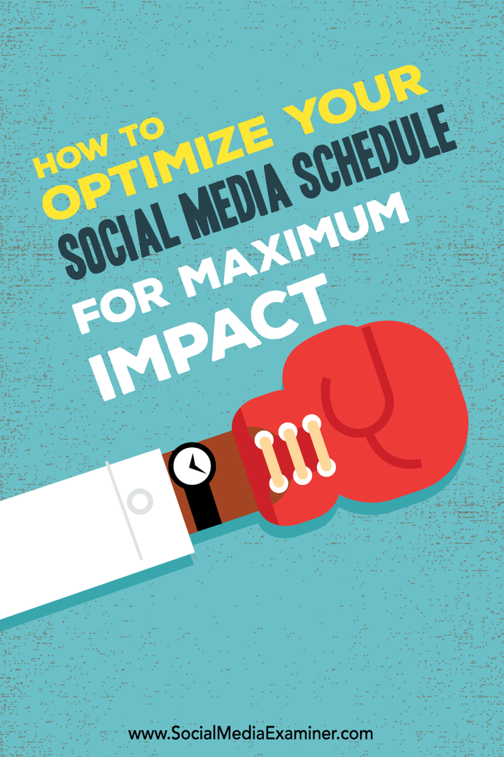 अधिकतम प्रभाव के लिए अपने सामाजिक मीडिया अनुसूची का अनुकूलन कैसे करें: सामाजिक मीडिया परीक्षक