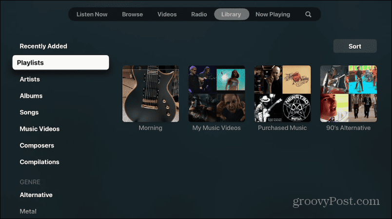 Apple Music पर वीडियो प्लेलिस्ट