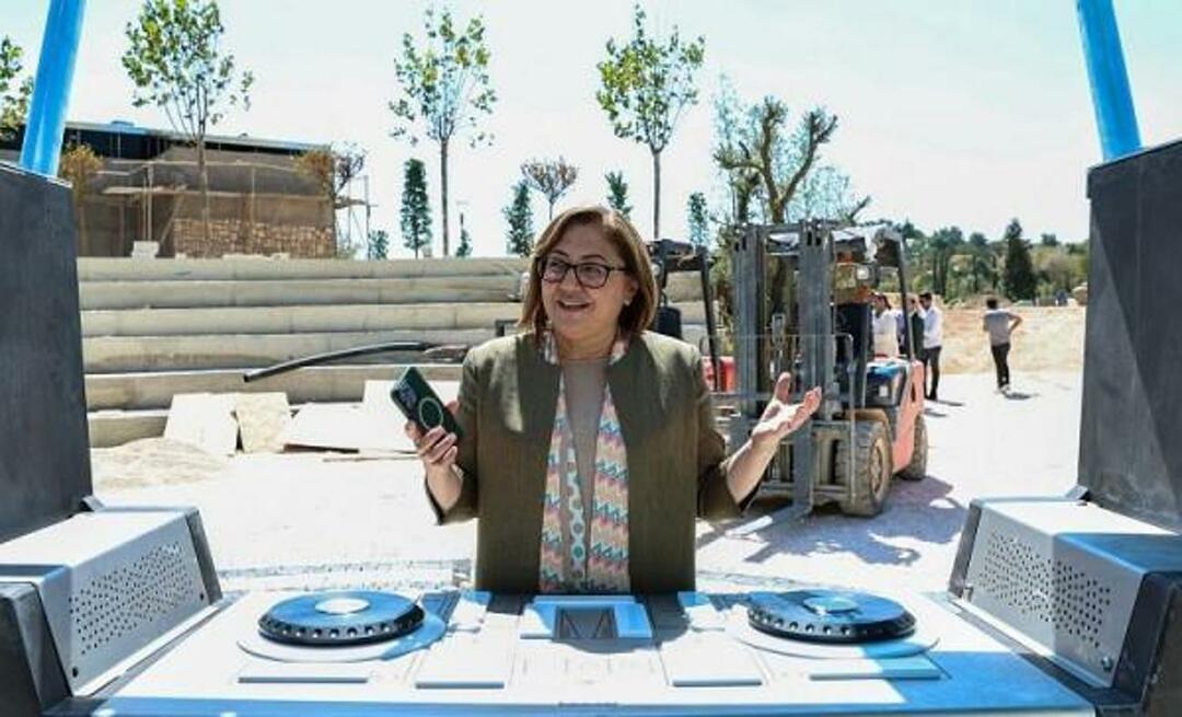 फ़ातमा साहिन ने गाज़ियांटेप के नए फेस्टिवल पार्क की घोषणा इस तरह की: "यदि आप चाहें, तो आप इसे स्वयं डिज़ाइन कर सकते हैं..."