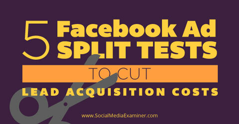पांच फेसबुक विज्ञापन विभाजन परीक्षण