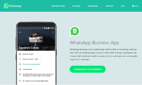 WhatsApp ने व्हाट्सएप बिजनेस शुरू किया, एक नया ऐप जो कंपनियों और ग्राहकों के लिए कनेक्ट और चैट करना आसान बना देगा।