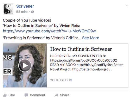 स्क्रिंजर ने एक YouTube वीडियो साझा किया है जिसे उपयोगकर्ता अपने फेसबुक पेज पर पसंद कर सकते हैं।