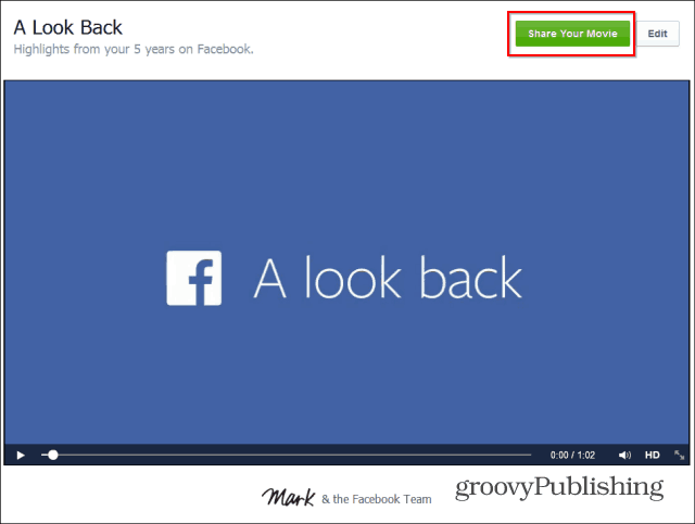 अपने फेसबुक 'ए लुक बैक' वीडियो को कैसे संपादित करें