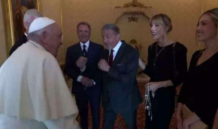 सिल्वेस्टर स्टेलोन और पोप फ्रांसिस के बीच दिलचस्प बातचीत