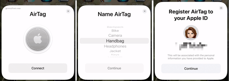 AirTag को iPhone से कनेक्ट करें