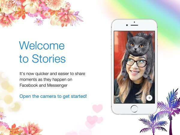 फेसबुक ने मैसेंजर डे को फेसबुक स्टोरीज के साथ मिला दिया और इसे केवल स्टोरीज नामक एक अनुभव के रूप में जारी किया।