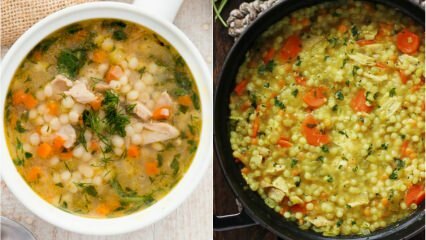 स्वादिष्ट couscous सूप नुस्खा