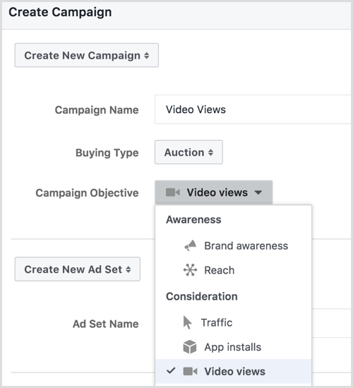 फेसबुक पावर एडिटर में विज्ञापन अभियान बनाता है