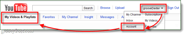 अपने YouTube खाते में वीडियो और प्लेलिस्ट तक कैसे पहुंचें