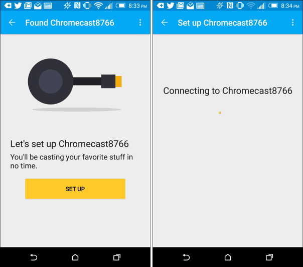 नया Chromecast सेट करें