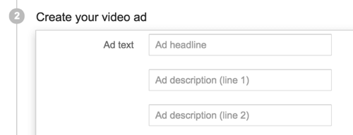 अपने YouTube विज्ञापन की प्रतिलिपि जोड़ें।