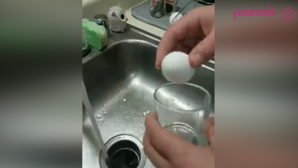 उन्होंने उबले हुए अंडे को इस तरह की तकनीक से उबाला।