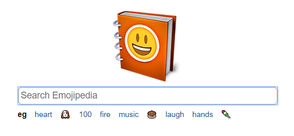 Emojipedia emojis के लिए एक खोज इंजन है।