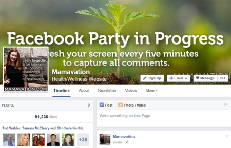 mamavation facebook पार्टी कवर इमेज