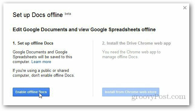 Google डॉक्स ऑफ़लाइन को कैसे सक्षम और सेट करें