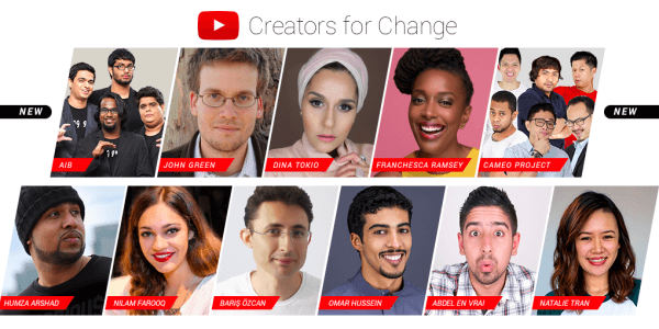 YouTube नए राजदूतों को राजदूतों और संसाधनों के लिए प्रस्तुत करता है।