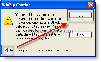 WinZip AES का उपयोग करके फ़ाइलों को एन्क्रिप्ट करें